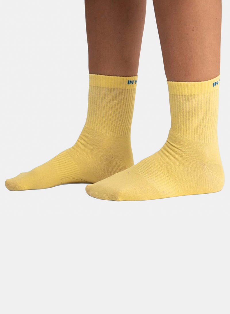 Yellow Derby Neck Socks